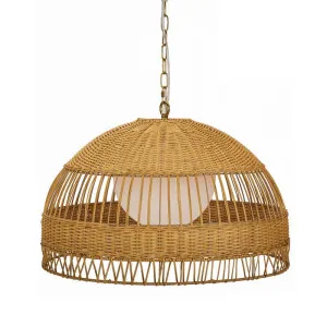 Fortaleza Rattan Pendant - Medium Natural by CAFE Lighting & Living, a Pendant Lighting for sale on Style Sourcebook