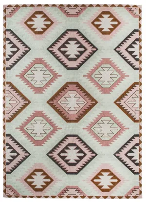 Suzie Pink and Green Rug by Miss Amara, a Contemporary Rugs for sale on Style Sourcebook