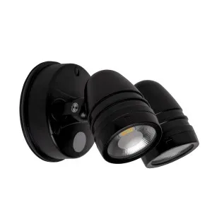 Havit Focus Double Adjustable CCT LED Spotlight with Sensor IP65 Black by Havit, a Outdoor Lighting for sale on Style Sourcebook