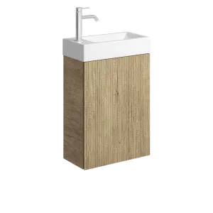 Minka 450 Wall-Hung Vanity, No Overflow, Scandi Oak by Fienza, a Vanities for sale on Style Sourcebook