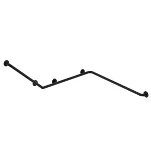 140° Accessible Reversible Left/Right-Hand Grab Rail, Matte Black by Fienza, a Bathroom Accessories for sale on Style Sourcebook