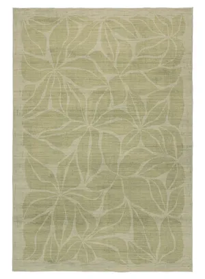 Savona Green Botanical Washable Rug by Miss Amara, a Contemporary Rugs for sale on Style Sourcebook