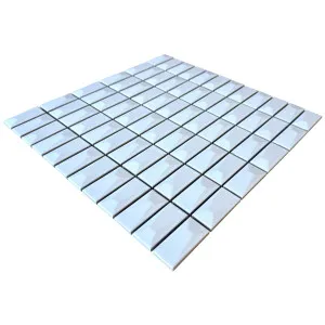Trinket Rise White Embossed Matt Mosaic Tile by null, a Mosaic Tiles for sale on Style Sourcebook