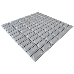 Trinket Drumlin Beige Embossed Gloss Mosaic Tile by null, a Mosaic Tiles for sale on Style Sourcebook