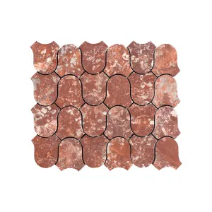 Toru Natural Marble Clyde Montecchio Red Honed Mosaic by null, a Mosaic Tiles for sale on Style Sourcebook