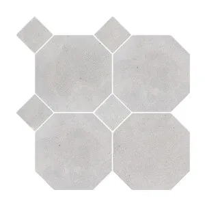 Canterbury Natural Limestone Octagon Grey Honed with Grey Dot by null, a Marble Look Tiles for sale on Style Sourcebook