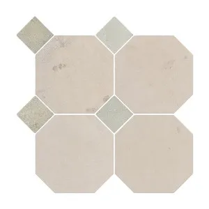 Canterbury Natural Limestone Octagon Beige-Oct Honed with Marfil Dot by null, a Marble Look Tiles for sale on Style Sourcebook