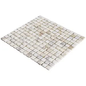 Vicolo Natural Marble Calacatta Gold Honed Mosaic by null, a Mosaic Tiles for sale on Style Sourcebook