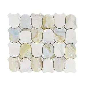 Toru Natural Marble Clyde River Blue Honed Mosaic by null, a Mosaic Tiles for sale on Style Sourcebook