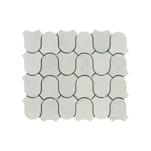 Toru Natural Travertine Clyde Grey Honed Mosaic by null, a Mosaic Tiles for sale on Style Sourcebook