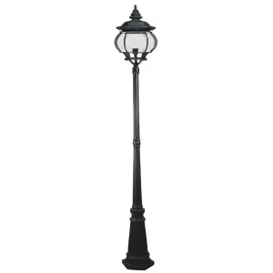 Flinders Large Outdoor Garden Post Light Antique Black by Lighting Inspirations, a Outdoor Lighting for sale on Style Sourcebook