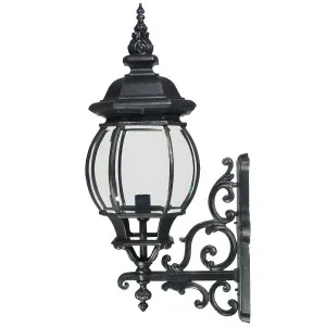 Flinders Classic Outdoor Wall Light in Antique Black Large by Lighting Inspirations, a Outdoor Lighting for sale on Style Sourcebook