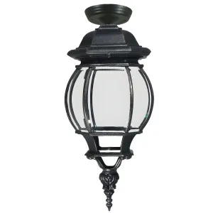 Flinders Classic Under Eave Light in Antique Black Medium by Lighting Inspirations, a Wall Lighting for sale on Style Sourcebook