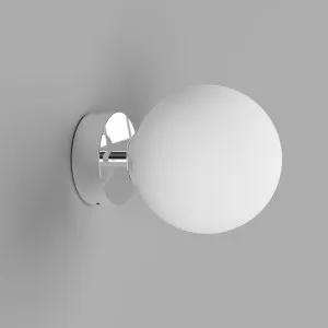 Lighting Republic Orb Chrome Short Arm Wall/Ceiling Light with Opal Glass Shade Medium by Lighting Republic, a Wall Lighting for sale on Style Sourcebook
