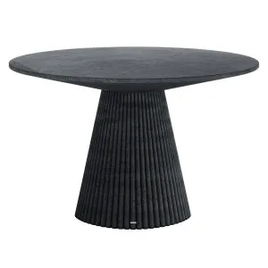 Xander 120cm Fluted Outdoor Concrete Dining Table Grey Marble by Luxo Outdoors, a Tables for sale on Style Sourcebook