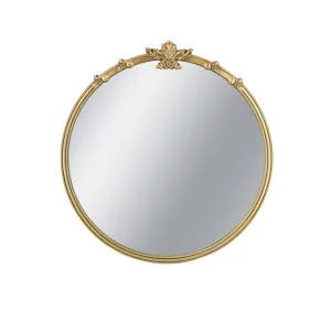 Ricci Antique Gold Round Wall Mirror 76cm x 79cm by Luxe Mirrors, a Mirrors for sale on Style Sourcebook