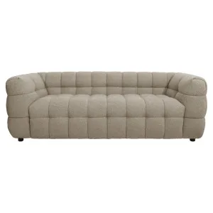 Norah 3 Seater Boucle Sofa in Warm Beige by Luxo Furniture, a Sofas for sale on Style Sourcebook
