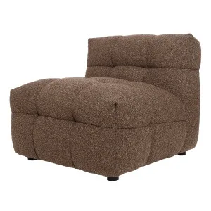 Norah Boucle Single Seater Sofa in Brown by Luxo Furniture, a Sofas for sale on Style Sourcebook