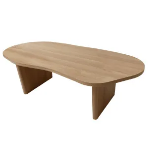 Nicole 120cm Oval Coffee Table in Natural by Luxo Living, a Coffee Table for sale on Style Sourcebook