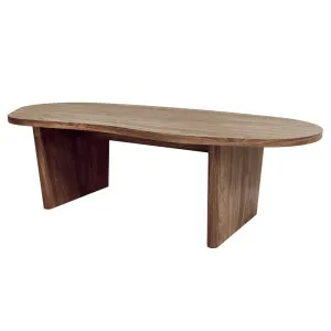 Nicole 120cm Coffee Table with Organic Curve in Walnut by Luxo Living, a Coffee Table for sale on Style Sourcebook