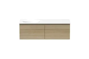 Snow 1200mm Offset Bowl by ADP, a Vanities for sale on Style Sourcebook