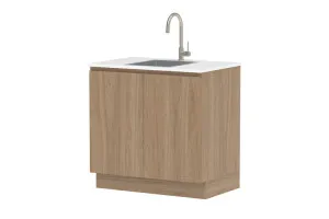 Laundry All-In-One Sink Cabinet with Clovelly Small Rectangular Sink by ADP, a Troughs & Sinks for sale on Style Sourcebook