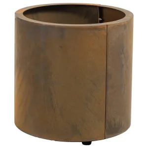 Yantis 40x40cm Corten Steel Round Planter, Rust by Schots Home Emporium, a Baskets, Pots & Window Boxes for sale on Style Sourcebook