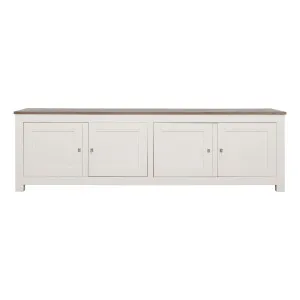 Hyatt Entertainment Unit 200cm in Mindi Dark Driftwood / Mangowood Ivory by OZ Design, a Entertainment Units & TV Stands for sale on Style Sourcebook