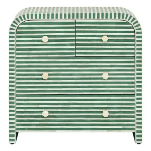 Lotus Dresser in Resin Green / Bone Inlay White by OZ Design, a Dressers & Chests of Drawers for sale on Style Sourcebook