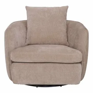 Crest Swivel Occasional Chair in Hue Camel by OZ Design, a Chairs for sale on Style Sourcebook