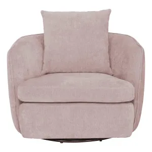 Crest Swivel Occasional Chair in Hue Pink by OZ Design, a Chairs for sale on Style Sourcebook