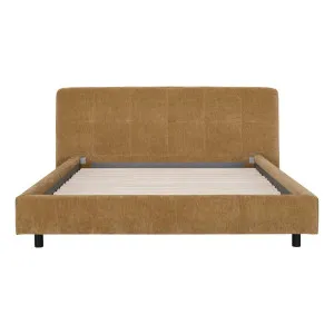 Madison King Bed Frame in Hue Mustard by OZ Design, a Beds & Bed Frames for sale on Style Sourcebook