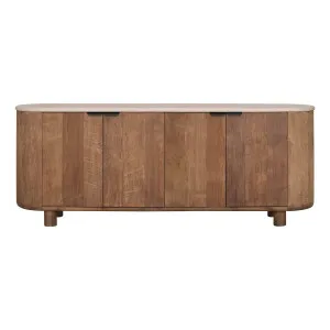 Osman Buffet 200cm in Concrete Render Mocha / Reclaimed Teak by OZ Design, a Sideboards, Buffets & Trolleys for sale on Style Sourcebook