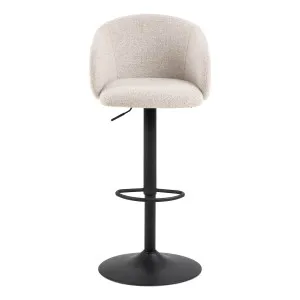 Eleanor Swivel Bar Stool in Monza Beige / Black by OZ Design, a Bar Stools for sale on Style Sourcebook