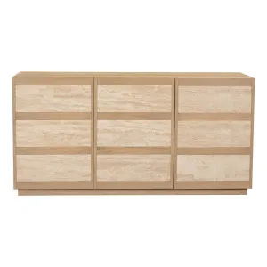 Leola Buffet 160cm in Italian Travertine / Sandblast Oak by OZ Design, a Sideboards, Buffets & Trolleys for sale on Style Sourcebook