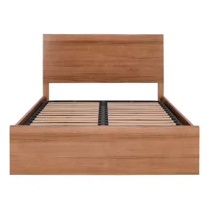 Melba Queen Bed Frame w/ Gas Lift Storage Bedside Table in West Australian Marri by OZ Design, a Beds & Bed Frames for sale on Style Sourcebook