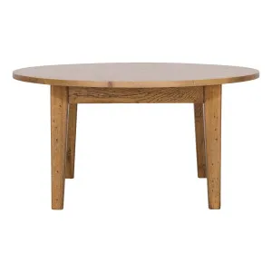 Catalina Round Coffee Table 90cm in Rustic Oak by OZ Design, a Coffee Table for sale on Style Sourcebook