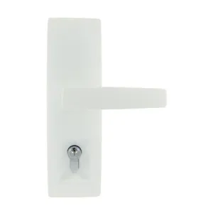 Trilock Urban Aurora Double Cylinder Entrance Lever Set in White by Gainsborough, a Door Hardware for sale on Style Sourcebook