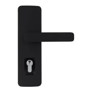 Trilock Cove Harper Double Cylinder Entrance Lever Set in Matte Black by Gainsborough, a Door Hardware for sale on Style Sourcebook