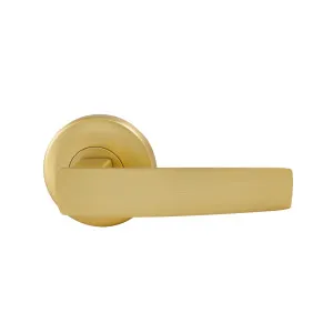 Neue Aurora Passage Lever Set in Satin Brass by Gainsborough, a Door Hardware for sale on Style Sourcebook