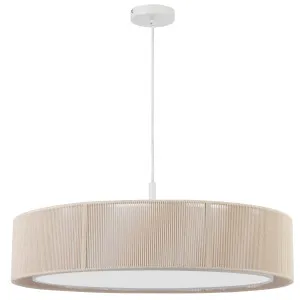 Telbix Cusco Scandinavian Pendant with Soft Woven Fabric Shade Large by Telbix, a Pendant Lighting for sale on Style Sourcebook