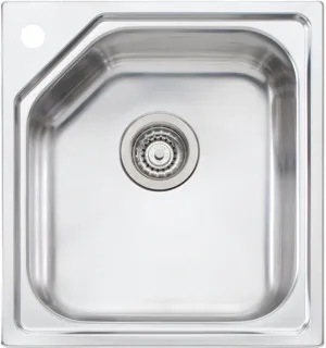 Oliveri NP610TH Nu-Petite Single Bowl Topmount Sink with Tap Hole NP6101TH by Oliveri, a Kitchen Sinks for sale on Style Sourcebook