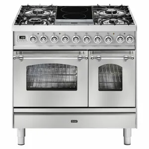 ILVE Nostalgie 90cm Freestanding Dual Fuel Oven/Stove PD09IDNE3SSC by Ilve, a Ovens for sale on Style Sourcebook