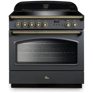 Falcon 90cm Classic FX Induction Freestanding Oven/Stove Slate and Brass CLA90FXEISL-BR by Falcon, a Ovens for sale on Style Sourcebook