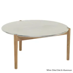 De La Espada Sidekicks Medium Coffee Table with Aluminium Top and Oak Timber 456MK by De La Espada, a Side Table for sale on Style Sourcebook
