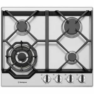 Westinghouse 60cm 4 Burner Stainless Steel Gas Cooktop WHG648SC by Westinghouse, a Cooktops for sale on Style Sourcebook