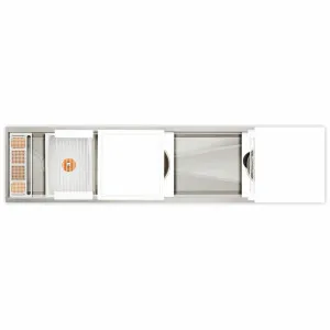 The Galley Ideal Work & Wash Station 7D White Resin IWW-7-D-WH by The Galley, a Kitchen Sinks for sale on Style Sourcebook