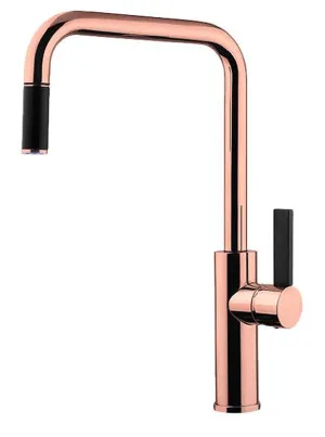 Armando Vicario Luz Kitchen Mixer with Pull-Out Tap LUZ-RG by Armando Vicario, a Kitchen Taps & Mixers for sale on Style Sourcebook