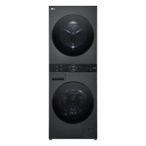 LG 12kg/9kg WashTower All-In-One Stacked Washer Dryer Platinum Black WWT-1209B by LG, a Washing Machines & Dryers for sale on Style Sourcebook