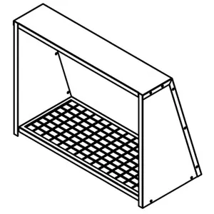 Qasair Wall Vent Cover Horizontal Single Motor Ducting WVCH1 by Qasair, a Rangehoods for sale on Style Sourcebook